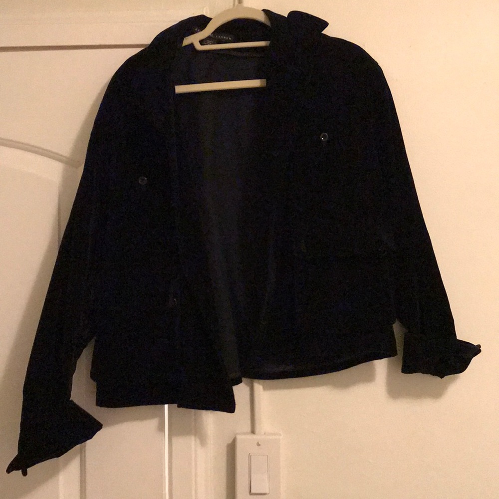 VINTAGE RALPH LAUREN DARK NAVY VELVET JACKET